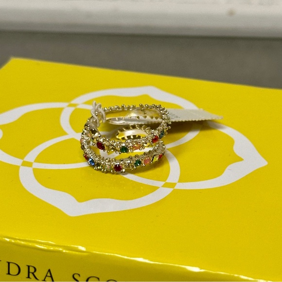 Kendra Scott Multicolor Beck Wrap Band Ring Sz 6 - Picture 2 of 6